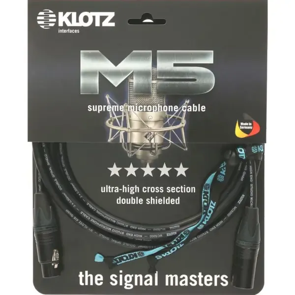 Микрофонный кабель Klotz M5FM01 1 м