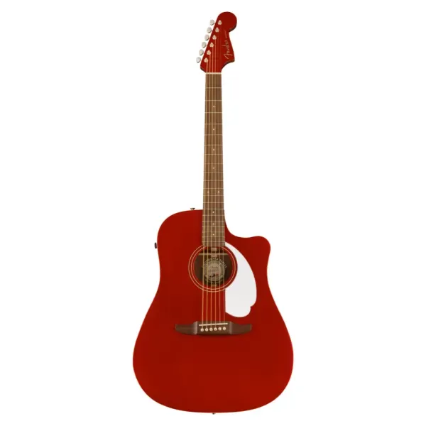 Электроакустическая гитара Fender California Redondo Player Dreadnought Candy Apple Red