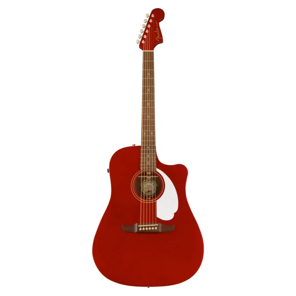 Электроакустическая гитара Fender California Redondo Player Dreadnought Candy Apple Red