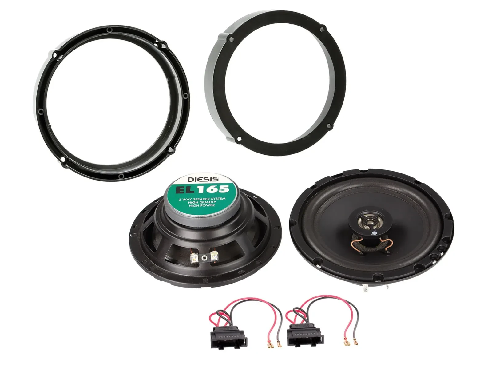 ACV 16,5cm 100Watt 2-Wege Lautsprecher für VW Golf IV V Passat Tür Front Heck Au