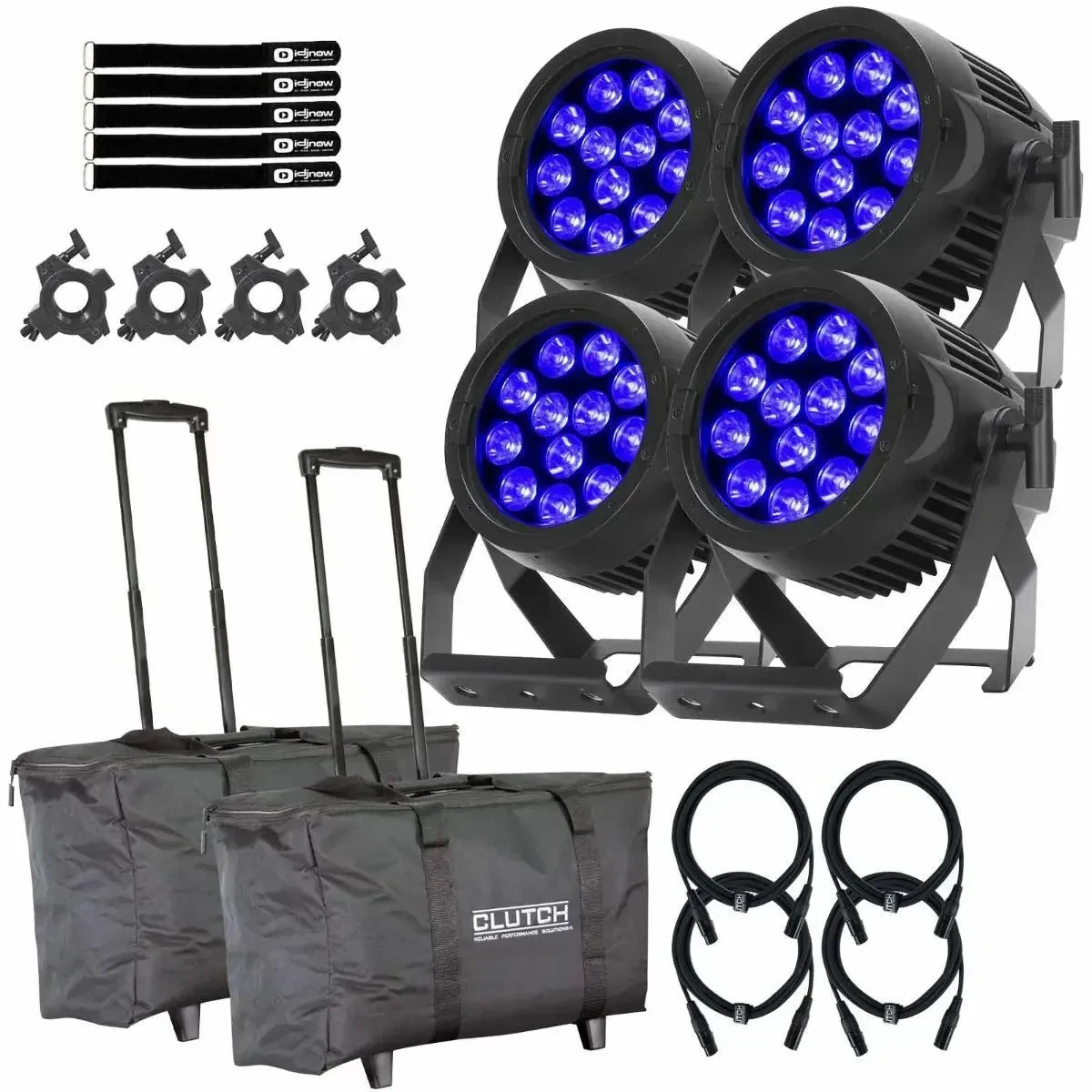 Светодиодный прибор American DJ ENCORELP12IP с аксессуарами (4 штуки)