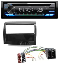 JVC Bluetooth MP3 USB DAB CD Autoradio für Fiat Ducato 2011-2021 piano schwarz