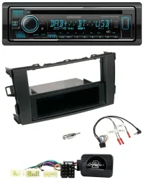 Автомагнитола для Toyota Auris 2007–2011 Kenwood Bluetooth, DAB, USB, CD, черная