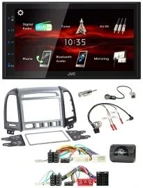 JVC USB Bluetooth Lenkrad DAB 2DIN Autoradio für Hyundai SantaFe 2010-2012 4 Sch