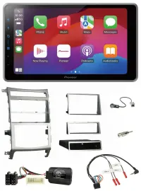 Pioneer Lenkrad USB DAB Bluetooth 2DIN Autoradio für Hyundai IX55 2009-2012 silb