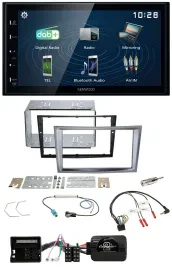 Kenwood 2DIN Bluetooth Lenkrad USB DAB Autoradio für Opel Antara Astra H Zafira