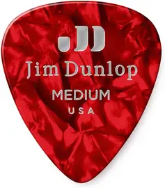 Медиаторы Dunlop Celluloid Red Pearloid Medium 483P09MD 12Pack