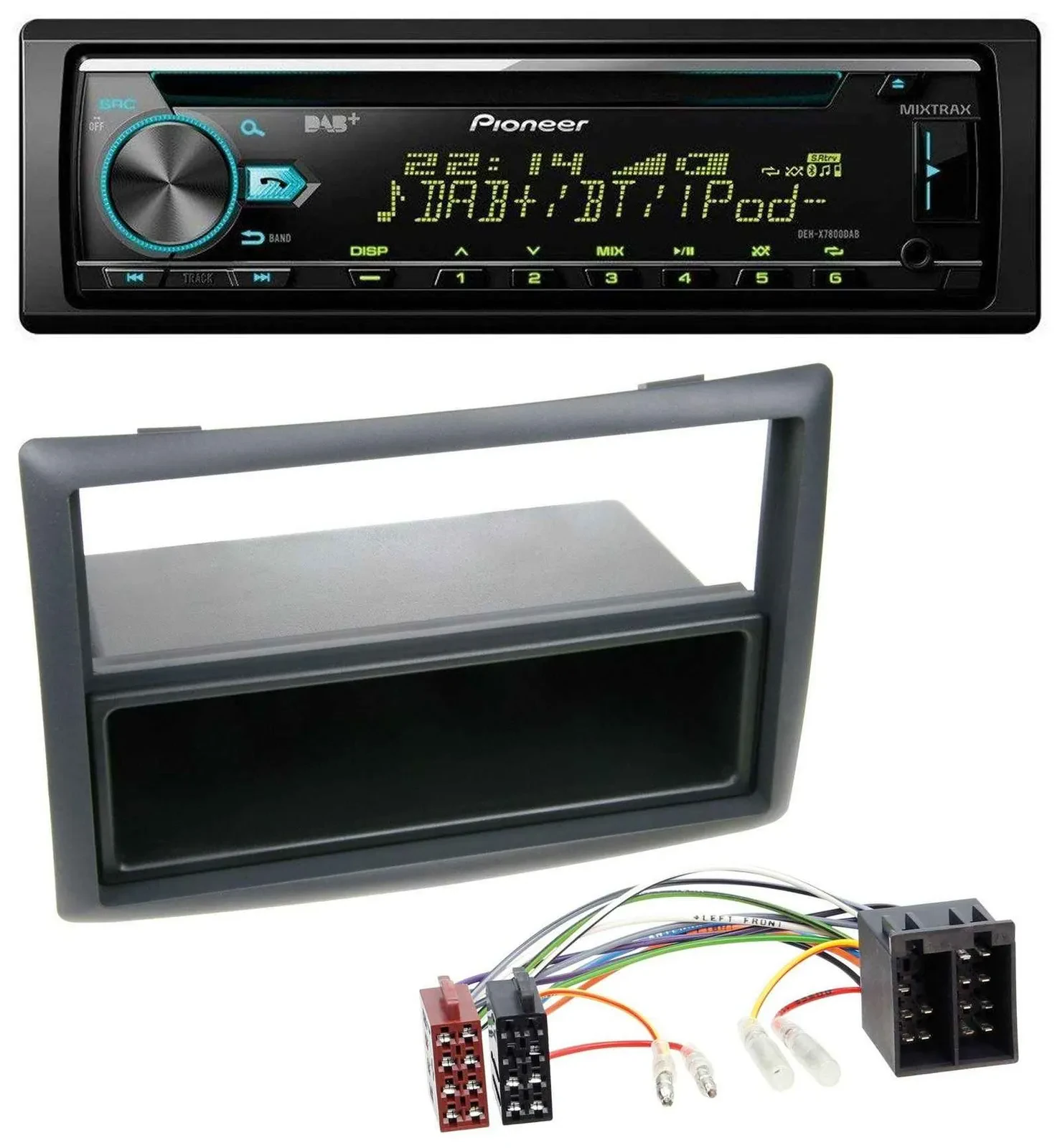 Pioneer DAB MP3 CD USB Bluetooth Autoradio für Renault Megane Scenic ab 07 schwa
