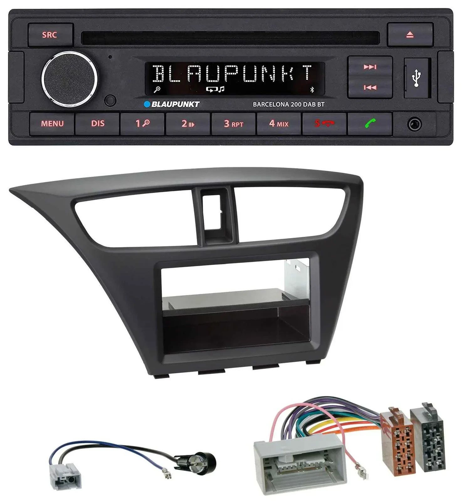 Blaupunkt USB DAB CD Bluetooth MP3 Autoradio für Honda Civic (ab 2012)