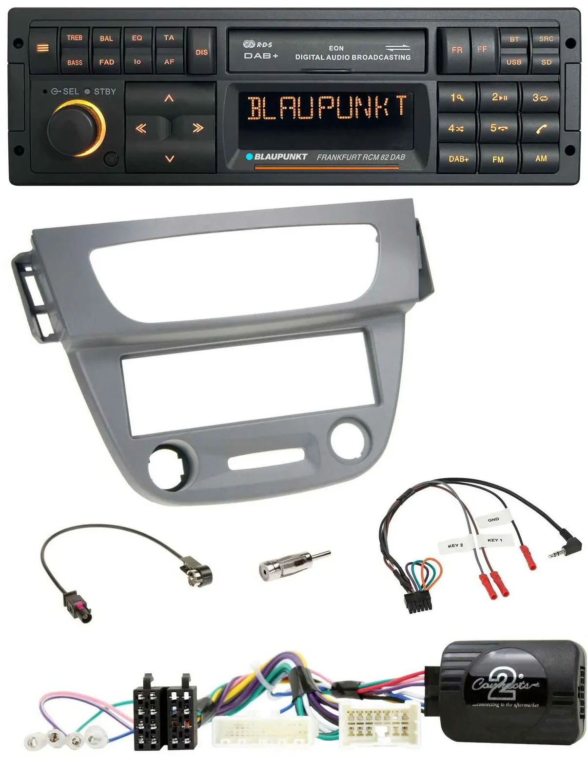 Blaupunkt USB DAB SD Lenkrad Bluetooth Autoradio für Renault Megane 3 2012-2014