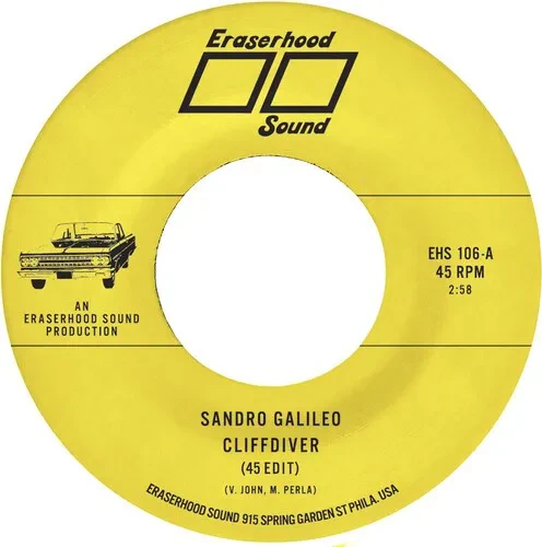 Виниловая пластинка Sandro Galileo - Cliffdiver / Smoke & Mirrors [New 7" Vinyl]