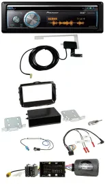 Автомагнитола для Alfa Romeo Giulietta 2013–2021 Pioneer Bluetooth, DAB, USB, CD, совместима с кнопками на руле