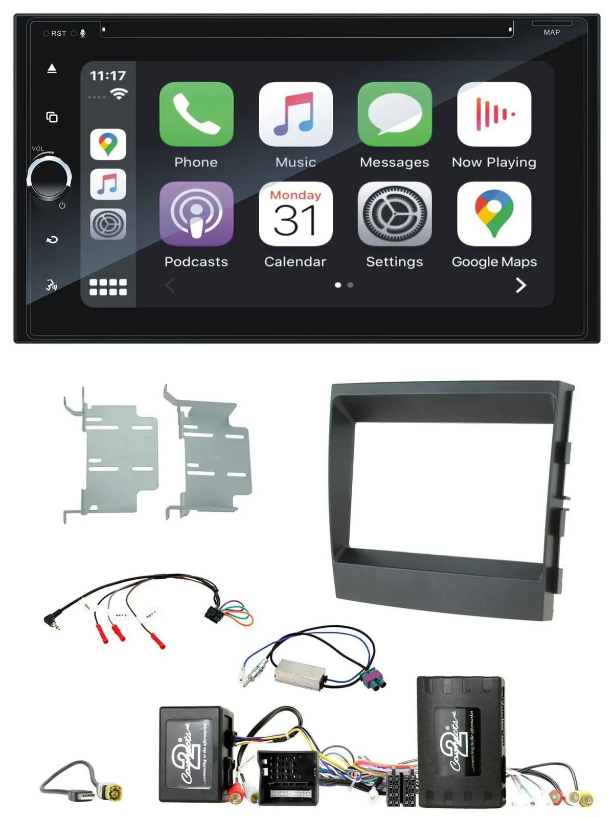 Blaupunkt DAB USB Bluetooth Lenkrad 2DIN TMC Navigation für Porsche Panamera Sou