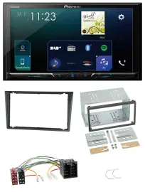 Pioneer MP3 Bluetooth USB 2DIN DAB Autoradio für Opel Combo C Corsa C Tigra Meri