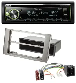 Pioneer DAB USB MP3 AUX CD Autoradio für Iveco Daily (2006-2014) silber