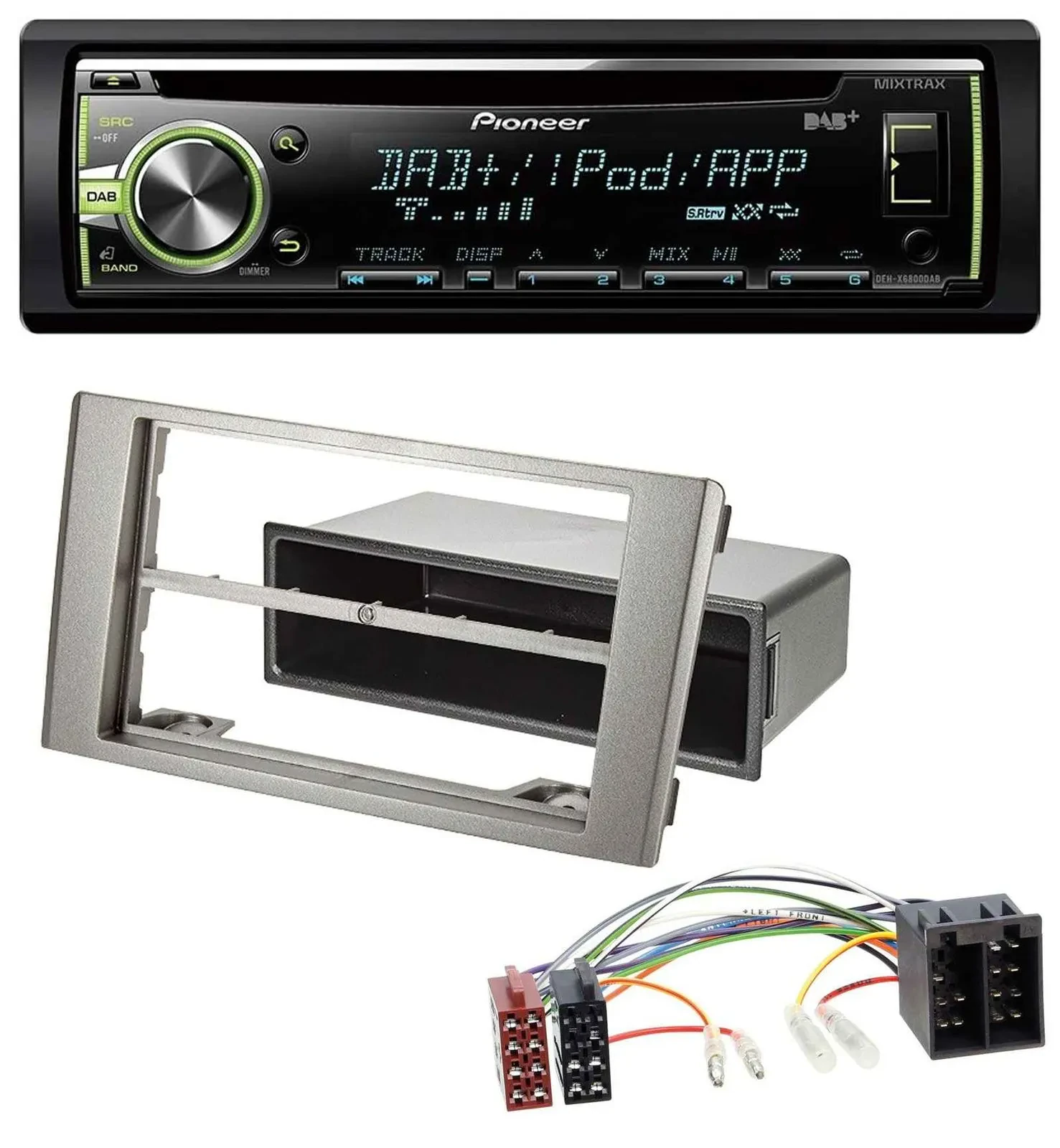Pioneer DAB USB MP3 AUX CD Autoradio für Iveco Daily (2006-2014) silber