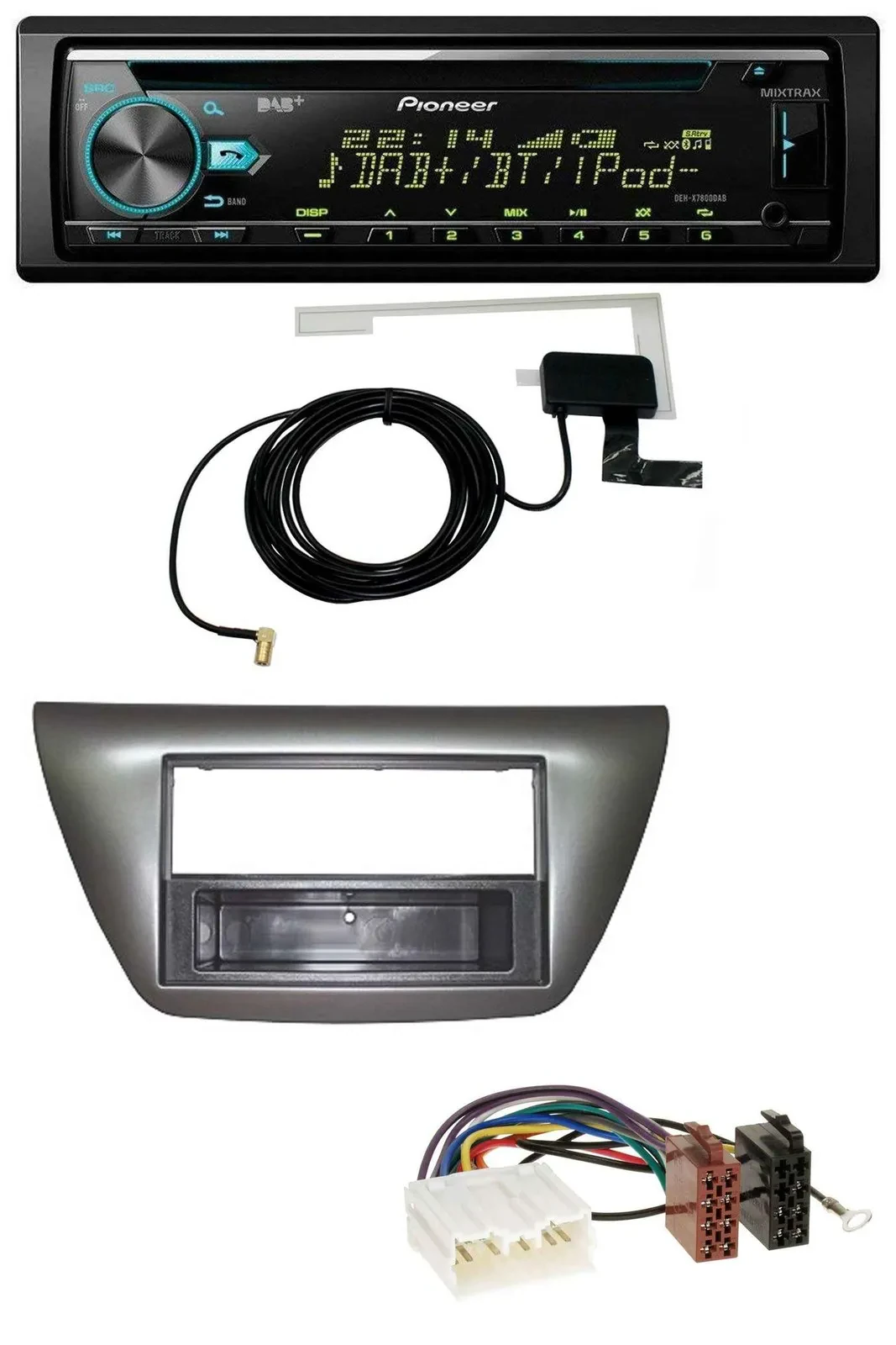 Pioneer MP3 AUX CD USB DAB Autoradio für Mitsubishi Lancer Evo 2004-2008