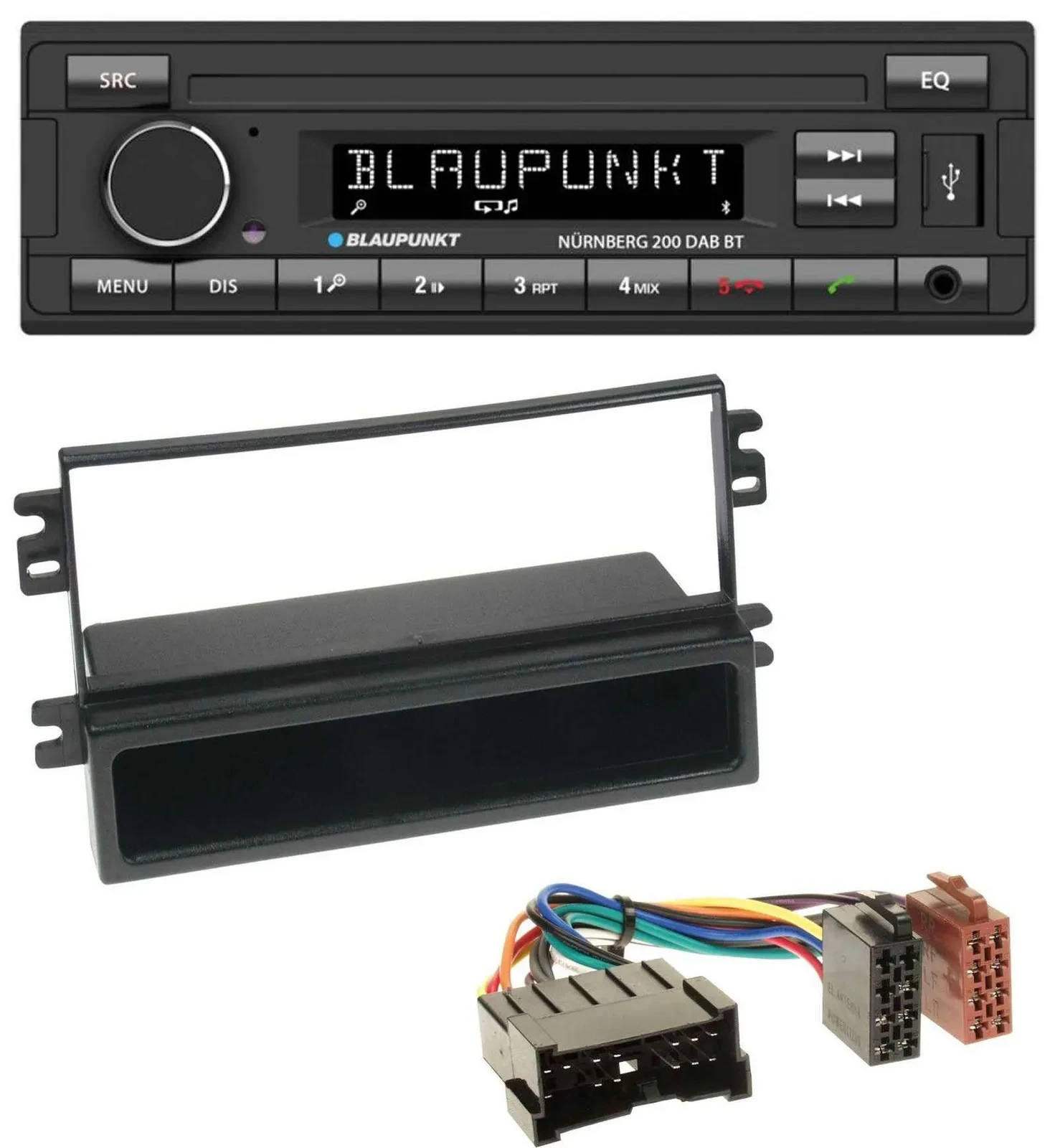 Blaupunkt USB DAB MP3 Bluetooth Autoradio für Kia Carens II (2004-2006)