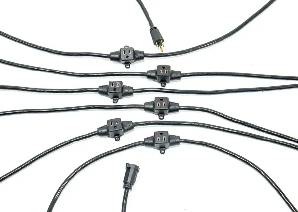 Elite Core SP-MOS-6 Stage Power 14 AWG Multi-Outlet Stringer 6 Outlets 32'