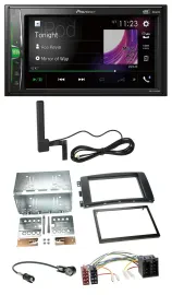 Pioneer MP3 DAB AUX 2DIN Bluetooth Autoradio für Smart ForFour 04-06 ForTwo 07-1
