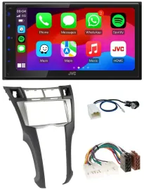 JVC Bluetooth USB MP3 2DIN DAB Autoradio für Toyota Yaris (2007-2011)
