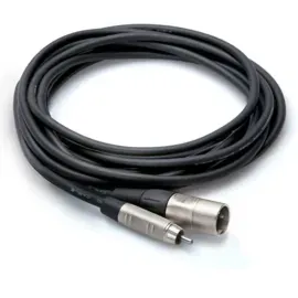 Hosa Technology Unbalanced RCA Male to 3-Pin XLR Male Audio Cable, 3' #HRX-003