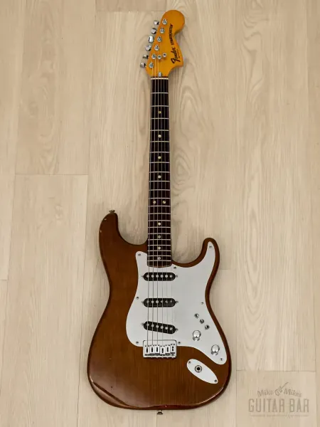 Электрогитара Fender Stratocaster Hardtail SSS Mocha w/case USA 1980