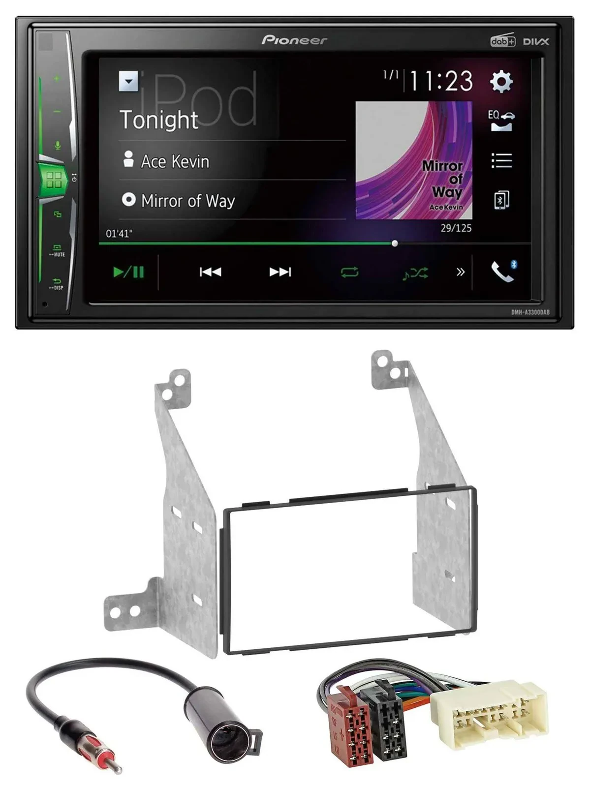 Pioneer 2DIN MP3 DAB USB Bluetooth Autoradio für Nissan Pathfinder 04-07