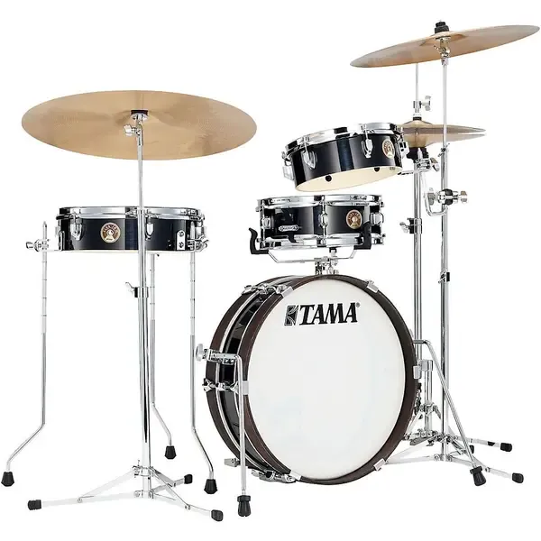 Ударная установка акустическая TAMA Club-JAM 4-Piece Pancake Kit w/18" Bass Hairline Blk Chrome Shell Hardware