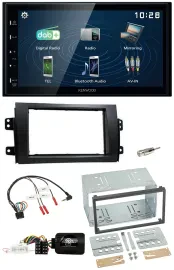 Kenwood 2DIN Bluetooth Lenkrad USB DAB Autoradio für Fiat Sedici Suzuki SX4