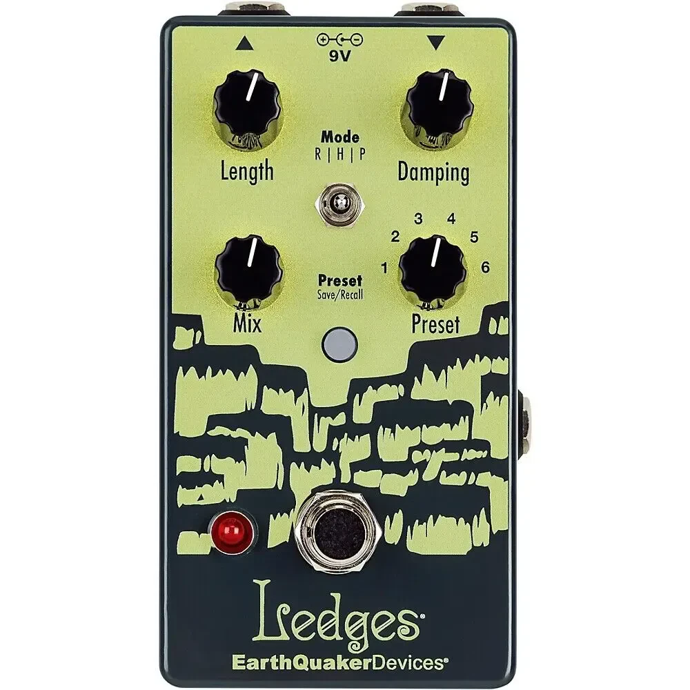 Педаль эффектов для электрогитары EarthQuaker Devices Ledges Tri-Dimensional Reverberation Machine Effects Pedal