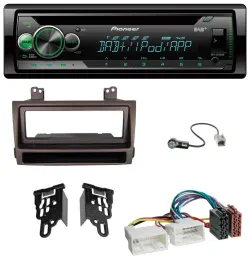 Автомагнитола Pioneer USB MP3 DAB AUX CD для Hyundai Sonata (с 2009) темно-коричневый металл