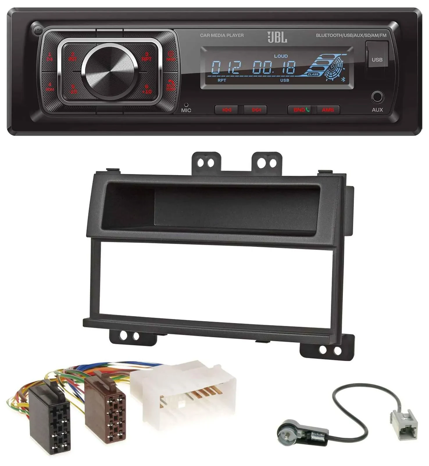 Автомагнитола для Hyundai i20 (2008–2011) JBL SD, AUX, MP3, USB, Bluetooth