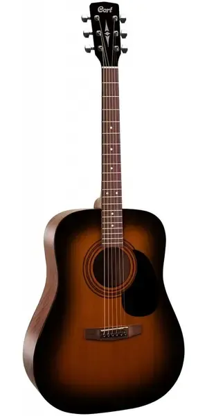 Акустическая гитара Cort AD810 Dreadnought Sunburst Satin с чехлом