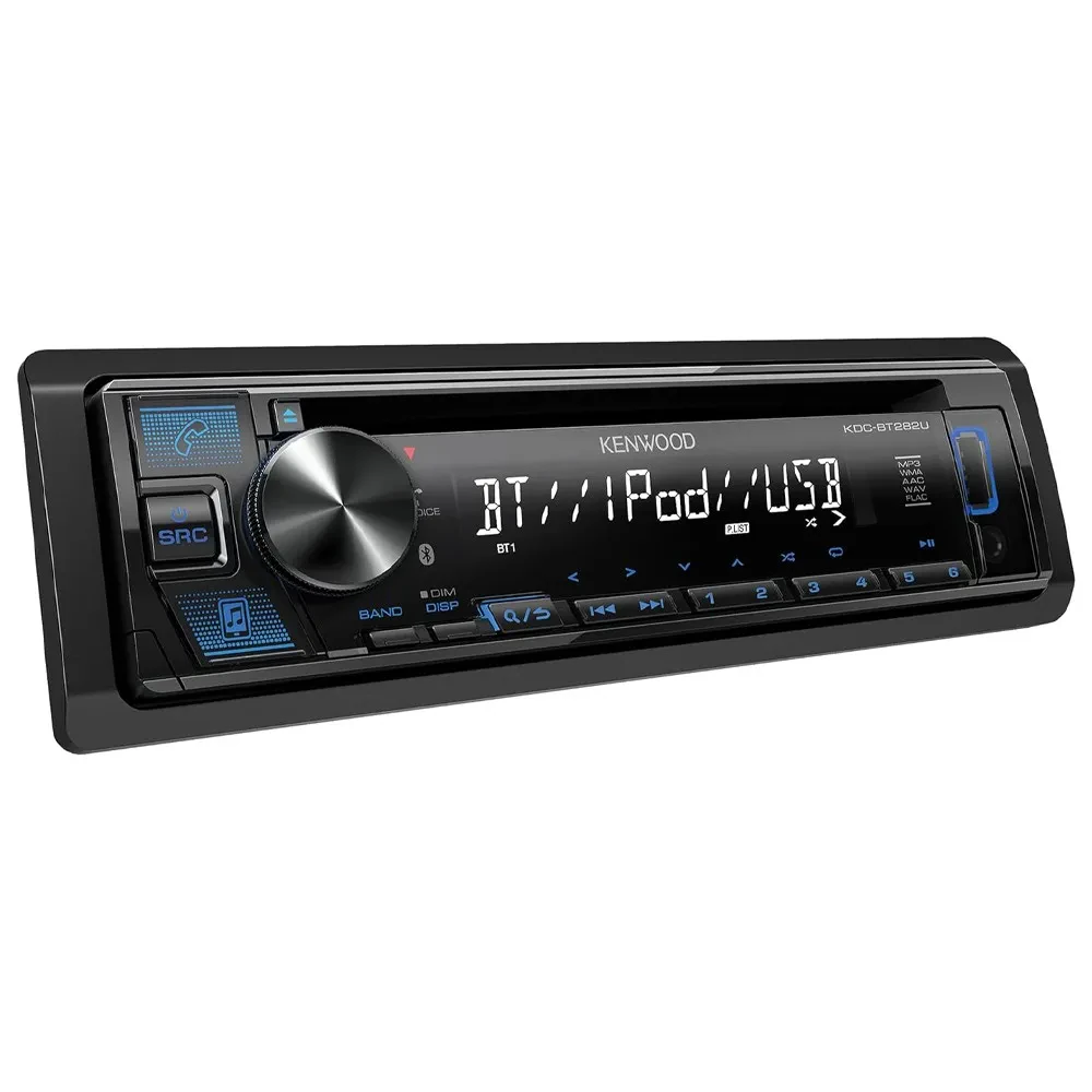 Kenwood KDC-BT282U Single DIN CD Receiver with Bluetooth