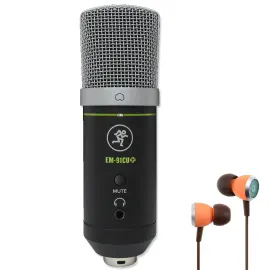 Микрофон Mackie EM-91CU+ Plus USB с наушниками-вкладышами