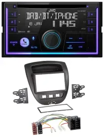 JVC MP3 USB 2DIN DAB Bluetooth CD Autoradio für Citroen C1 Toyota Aygo Peugeot 1