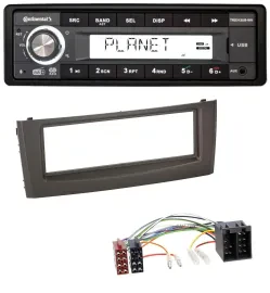 Continental USB 1DIN AUX DAB MP3 Autoradio für Fiat Grande Punto Punto ab 05 sch