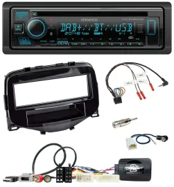 Автомагнитола для Toyota Aygo 2014–2021 Kenwood Bluetooth DAB CD USB, поддержка управления на руле