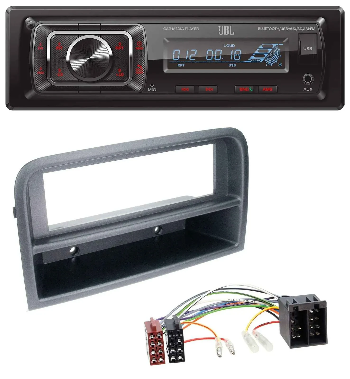 JBL SD AUX MP3 USB Bluetooth Autoradio für Fiat Croma (ab 2005)
