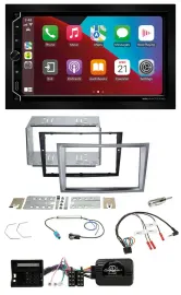 Автомагнитола ESX 2DIN DAB, USB, Bluetooth для Opel Antara/Astra H/Zafira B, поддержка управления на руле