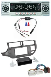 Dietz DAB USB MP3 Bluetooth Autoradio für Kia Rio UB 2011-2014 anthrazit