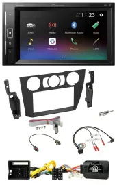Pioneer DAB Lenkrad 2DIN Bluetooth USB Autoradio für BMW 3-er 2005-2013 man. Kli