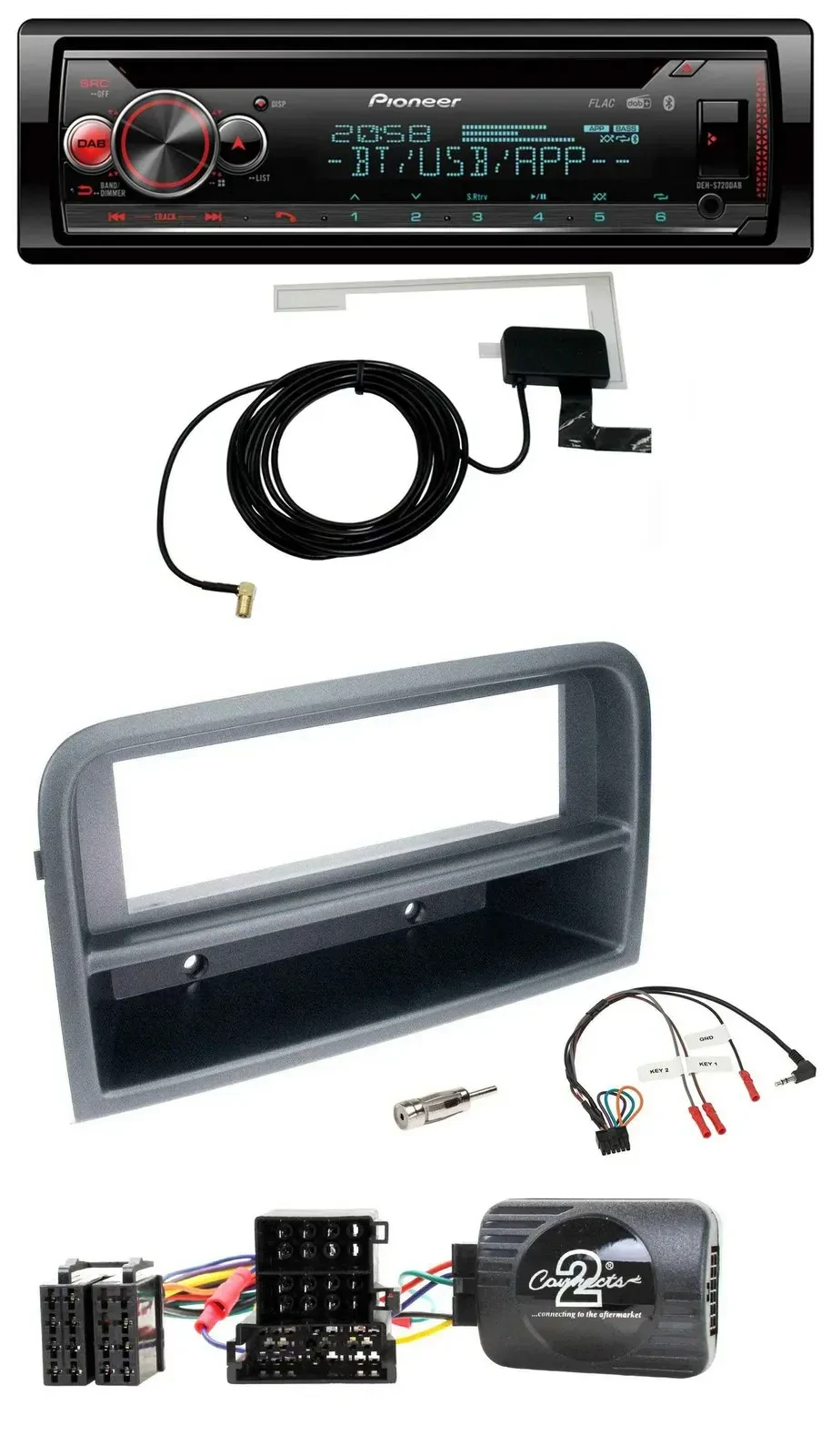 Автомагнитола Pioneer DAB CD USB Bluetooth для Fiat Croma 2005–2010