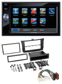 Blaupunkt SD Bluetooth 2DIN MP3 USB AUX Autoradio für Toyota Corolla 09-13 schwa
