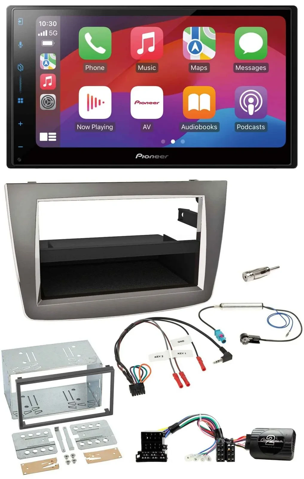 Pioneer DAB USB Lenkrad Bluetooth 2DIN Autoradio für Alfa Romeo Mito 2008-2014 s