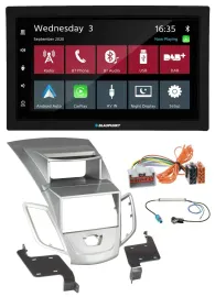 Blaupunkt DAB Bluetooth USB MP3 2DIN Autoradio für Ford Fiesta 2008-2010 Display