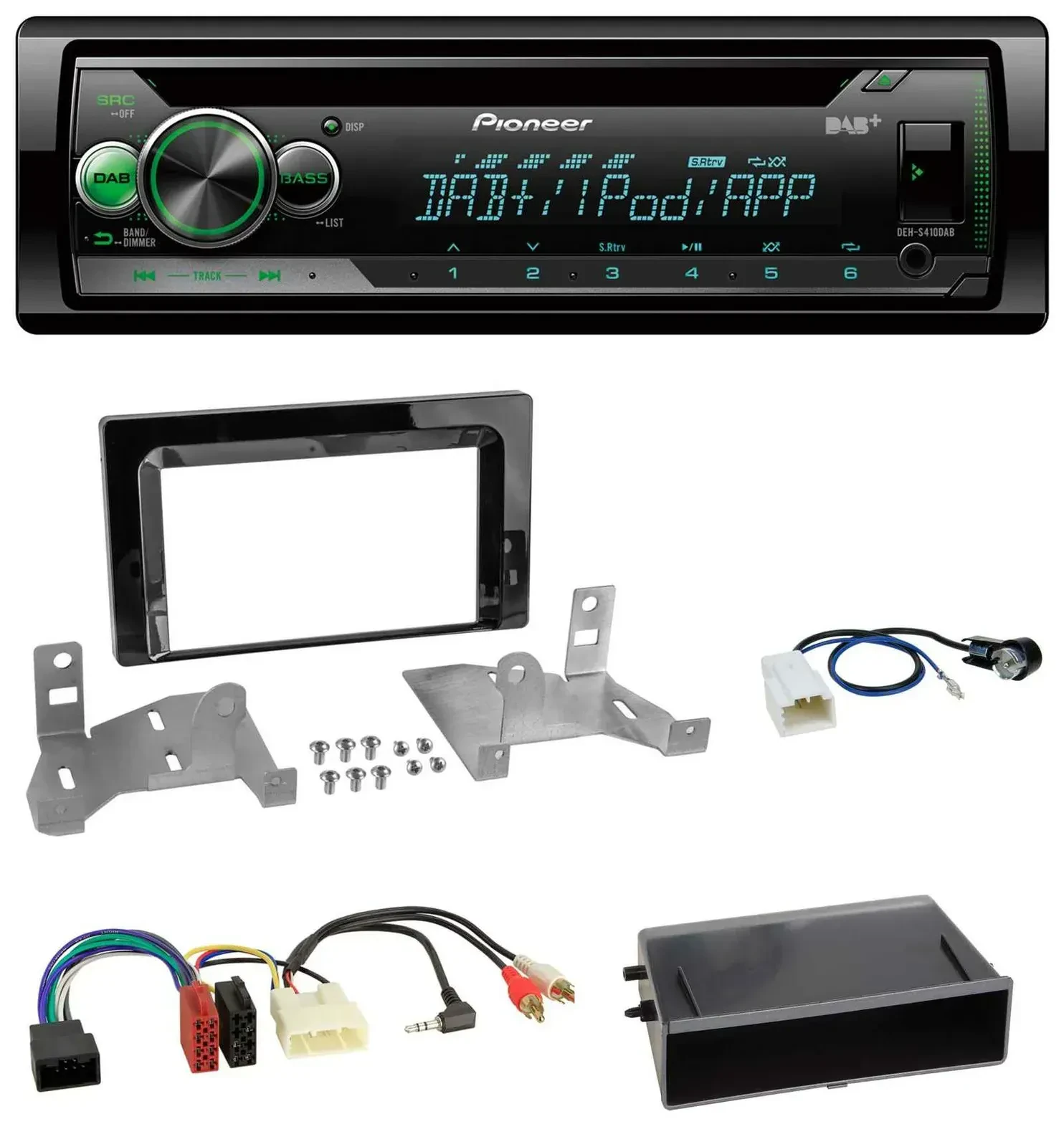 Автомагнитола для Toyota Aygo (AB7, с 2022) Pioneer USB, MP3, DAB, AUX, CD