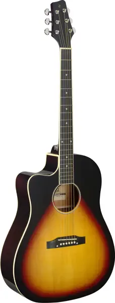 Электроакустическая гитара Stagg SA35 DSCE-VS LH
