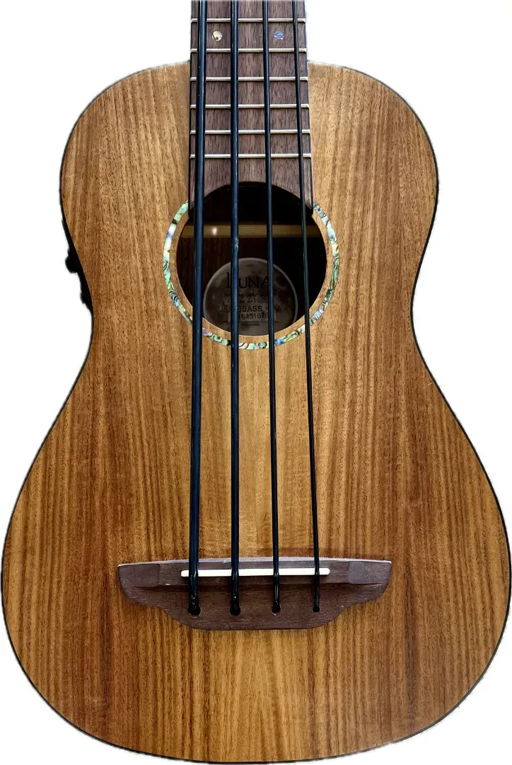 Luna UKE BARI BASS KOA Acoustic Electric 4-String Bari-Bass Ukulele with Gig Bag